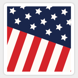 American Flag, Stars and Stripes Design, Artwork, Vector, Graphic Sticker